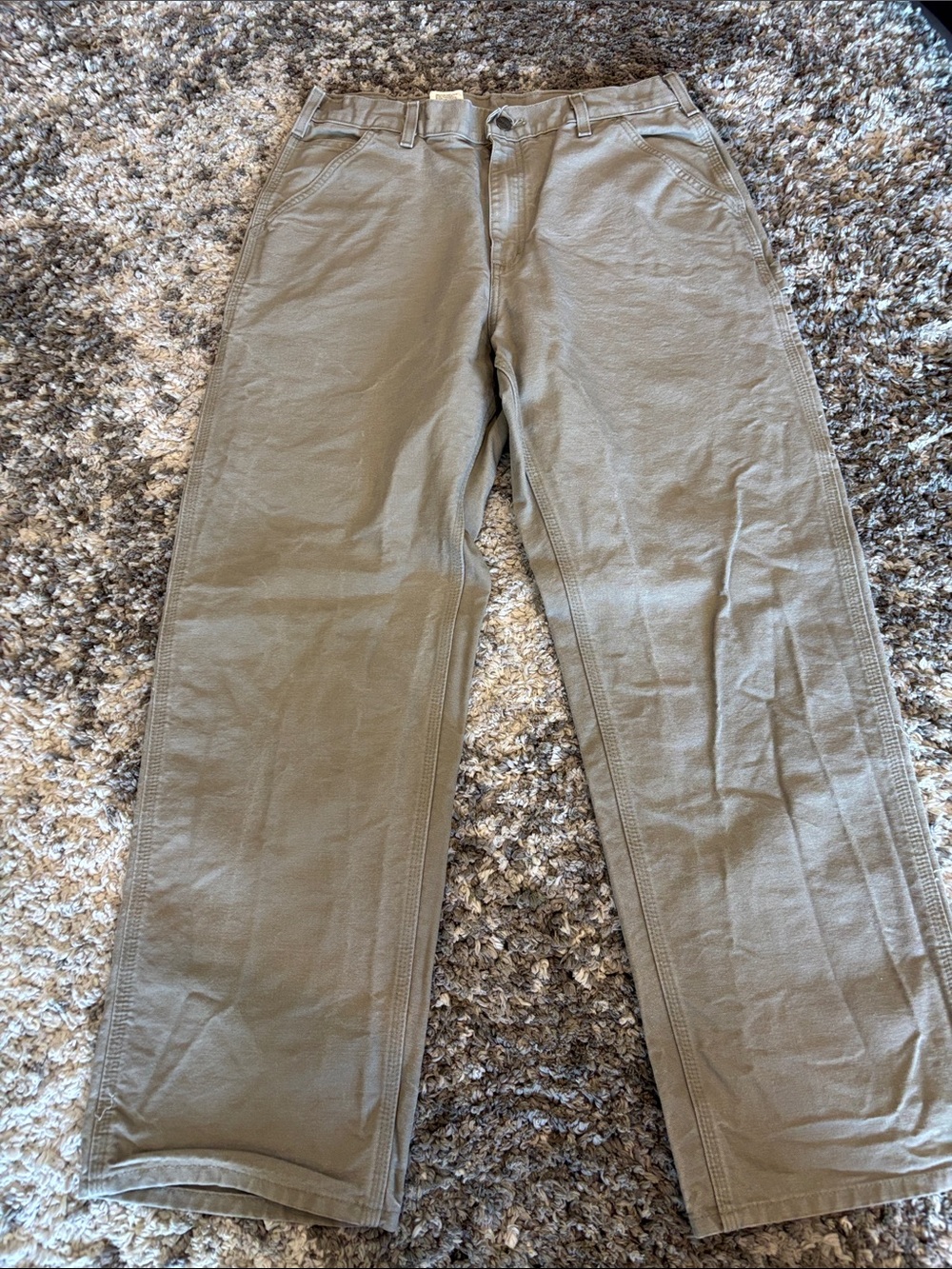 Carhartt men’s pants style B11 in desert tan  size 34x32